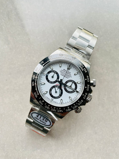CLEAN FACTORY 1:1 Daytona 116500 PANDA Best Edition CF 904L SS Case and White Dial