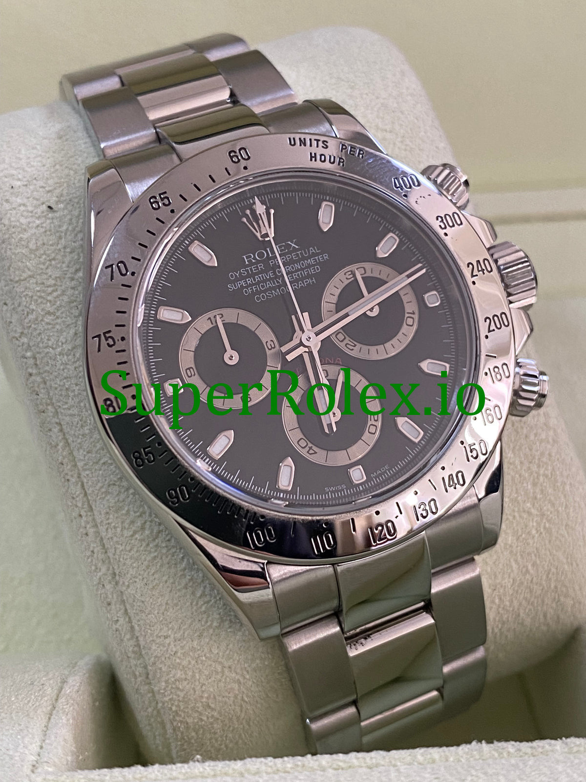 Cosmograph Daytona 40 Steel Black Index Dial Ref.116520
