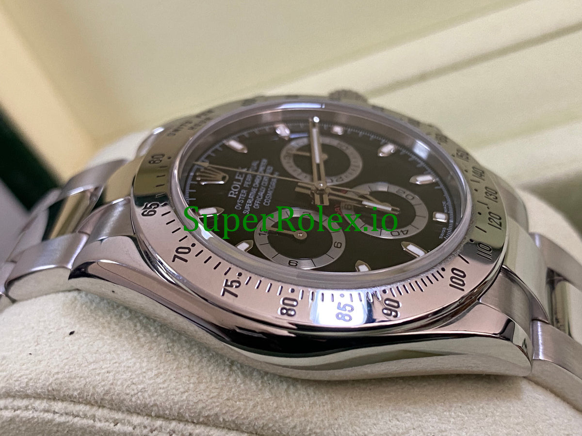 Cosmograph Daytona 40 Steel Black Index Dial Ref.116520