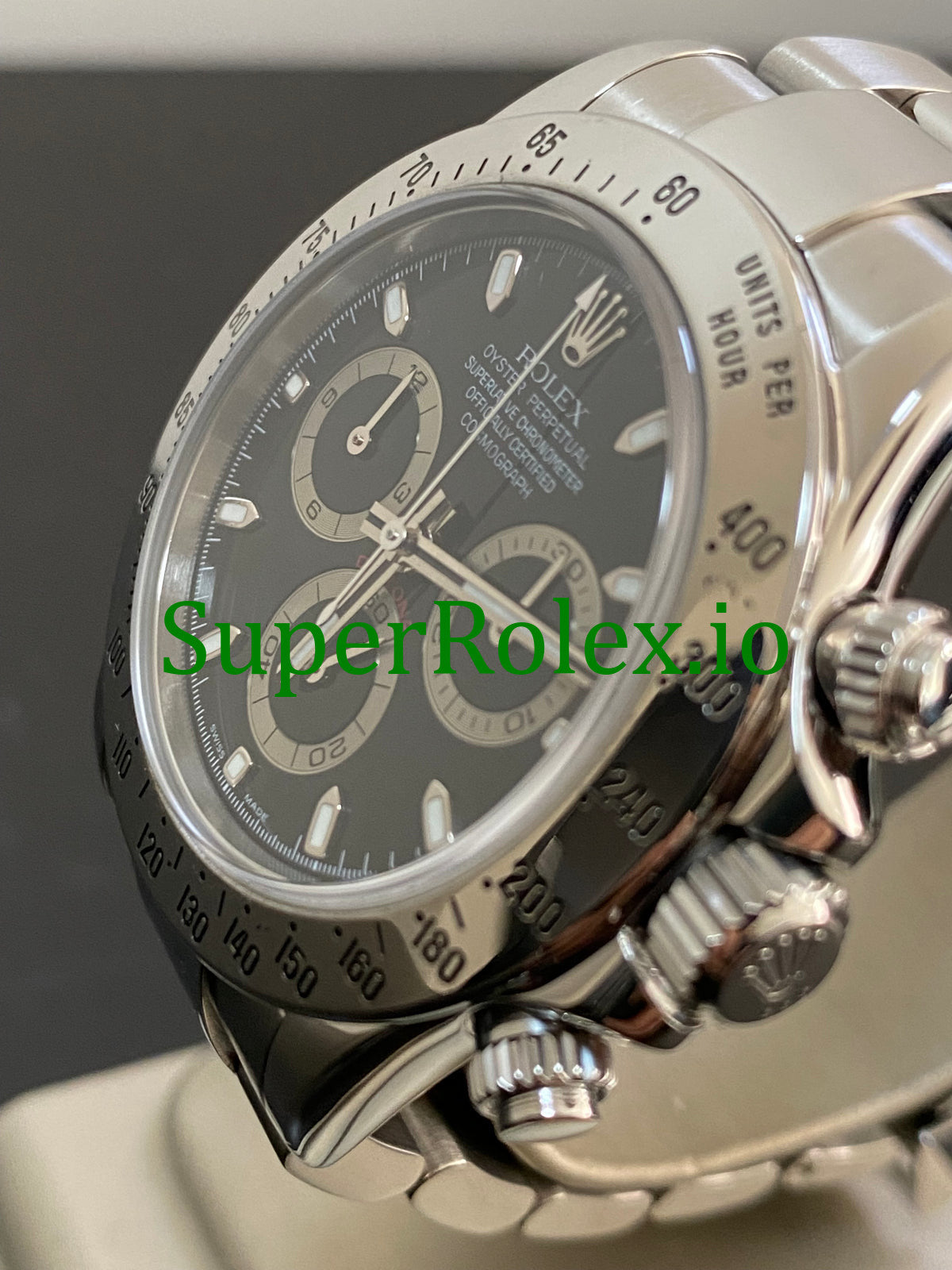 Cosmograph Daytona 40 Steel Black Index Dial Ref.116520