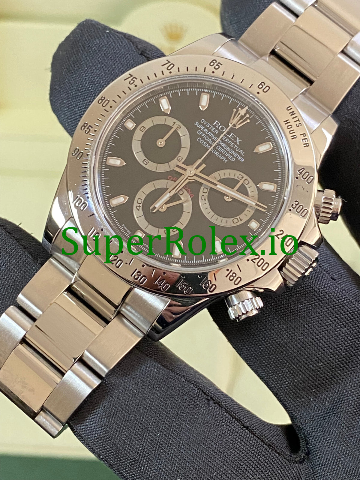 Cosmograph Daytona 40 Steel Black Index Dial Ref.116520
