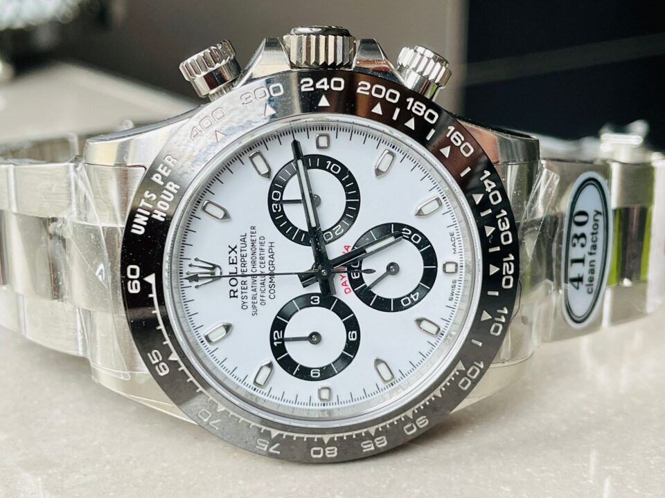 CLEAN FACTORY 1:1 Daytona 116500 PANDA Best Edition CF 904L SS Case and White Dial