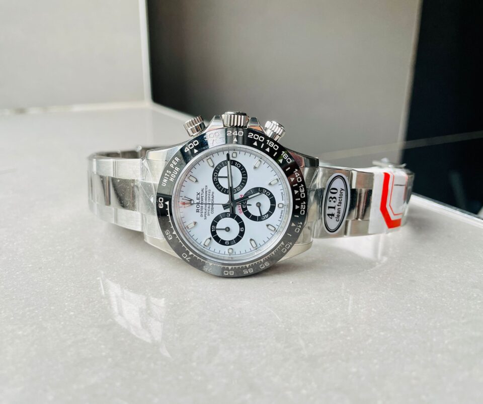 CLEAN FACTORY 1:1 Daytona 116500 PANDA Best Edition CF 904L SS Case and White Dial