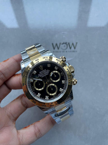 BTF Factory 1:1 Daytona 116503 904L YG/SS Black Dial A4130