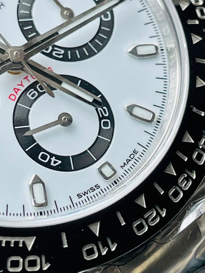 CLEAN FACTORY 1:1 Daytona 116500 PANDA Best Edition CF 904L SS Case and White Dial