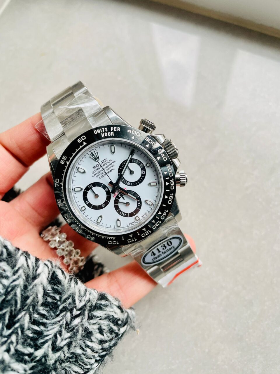 CLEAN FACTORY 1:1 Daytona 116500 PANDA Best Edition CF 904L SS Case and White Dial